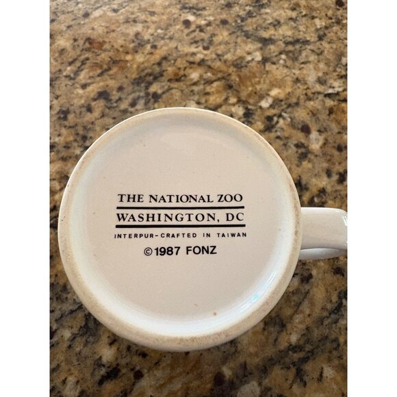 Vintage Interpur 1987 ‘What a Zoo’ National Zoo Washington DC Mug Fonz - Picture 6 of 6
